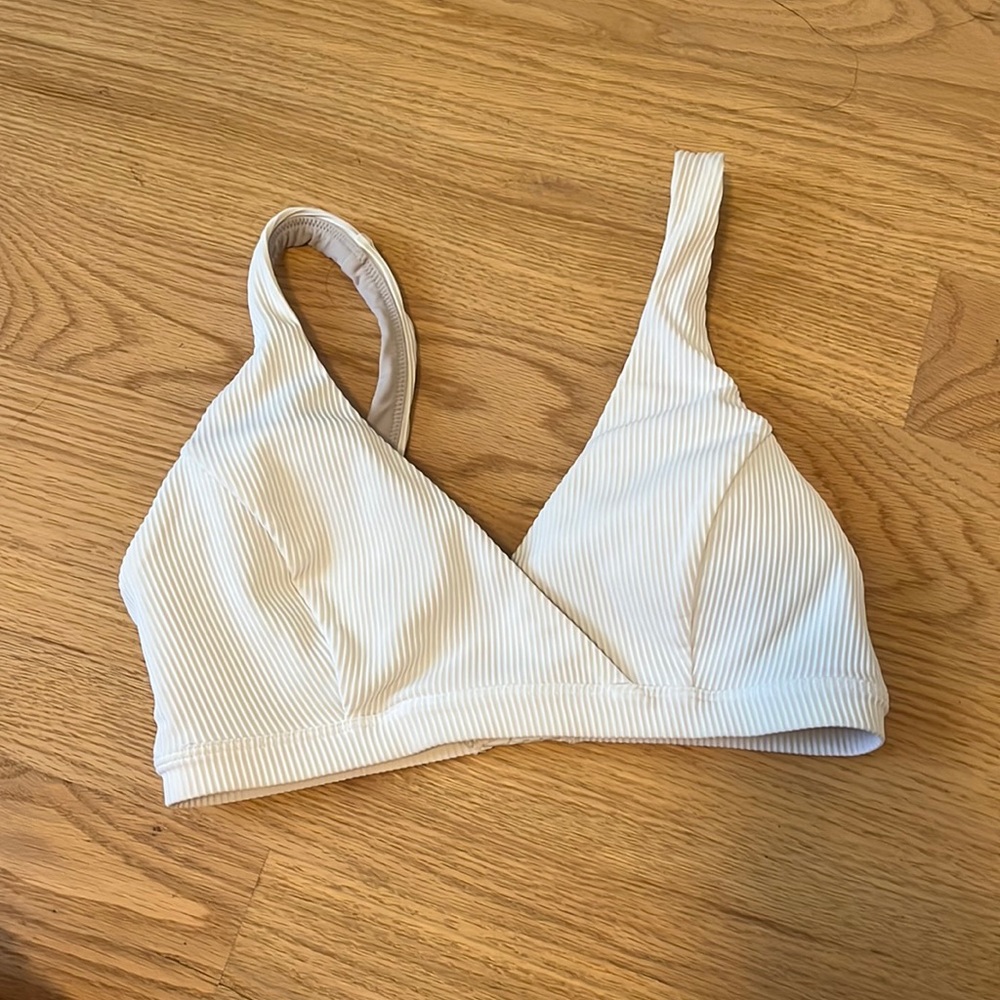 White Lululemon Bikini Top